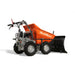 Rear View Of MechMaxx 660lbs Capacity 7HP Gas Powered Wheelbarrow Cart with Snow Shovel