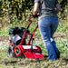 rear view of Earthquake Victory Rear Tine Tiller 209cc Viper Engine in the farm