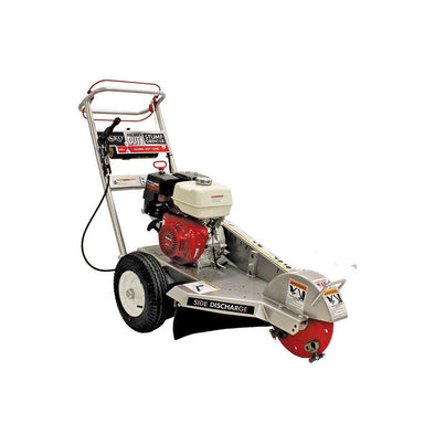 Side view of Dosko 13 HP walk behind Stump Grinder