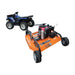 side view of Brave Pro 57" Rough Cut Pull-Behind Mower(BRPRC110HE)with Honda GXV630 Engine mounted on the ATV