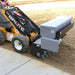 side view of a soil aerator attachment for your mini-skid steer / compact utility loader