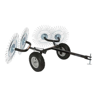 Strongway Acreage Rake with 48 In. 4 Tine Reels