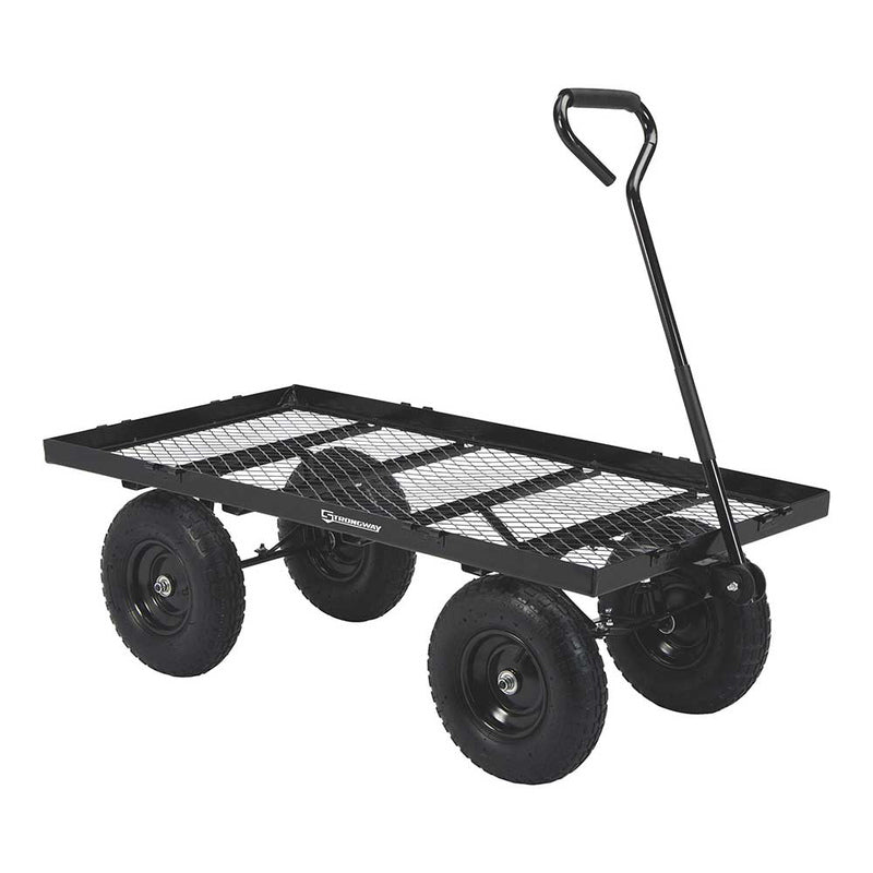 Strongway Steel Jumbo Garden Wagon  without side panels