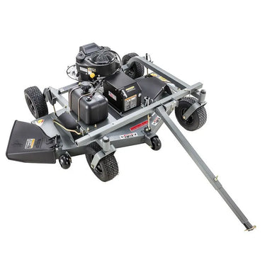 Swisher FC14560CPKA 60" Finish Cut Mower with its hitch bar on the center