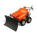 Top view MechMaxx 660lbs Capacity 7HP Gas Powered Wheelbarrow Cart with Snow Shovel