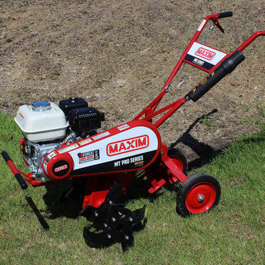 maxim commercial tiller in the field